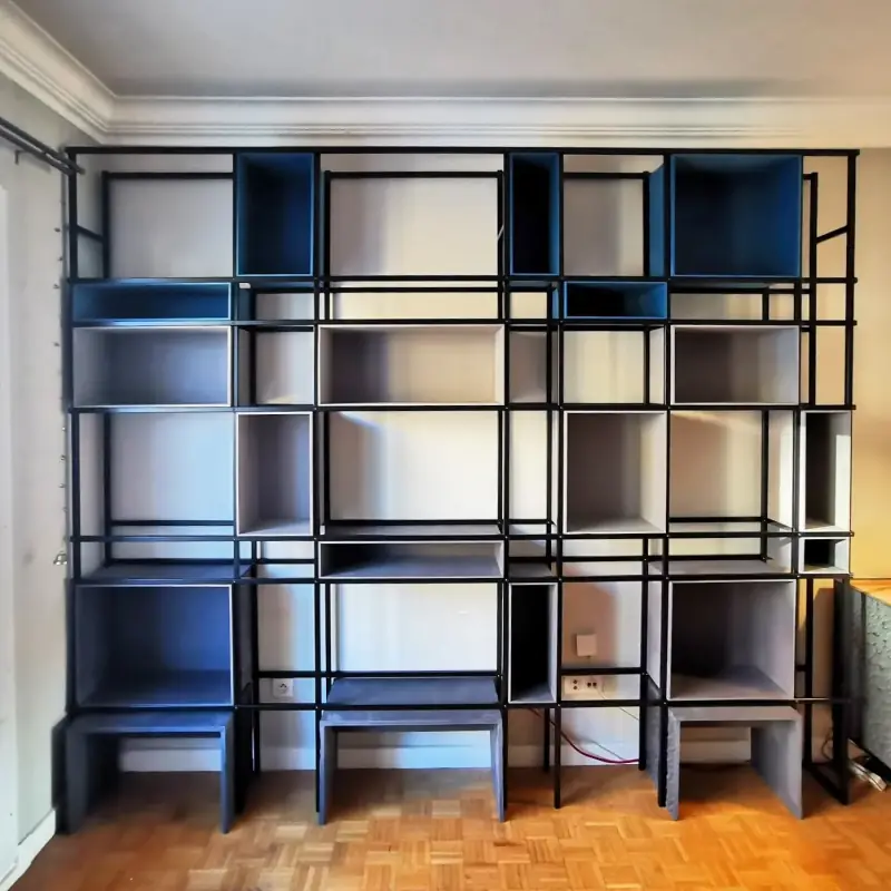 Bibliothèque sur mesure — Mobilier Alliage Mobilier