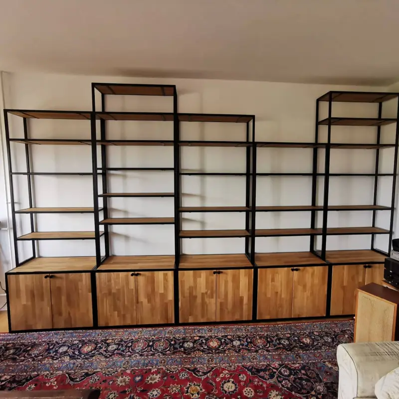 Bibliothèque sur mesure — Mobilier Alliage Mobilier