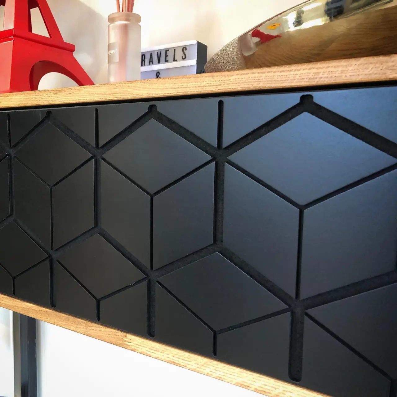 Buffet sur-mesure en chêne et acier — Alliage Mobilier (3)
