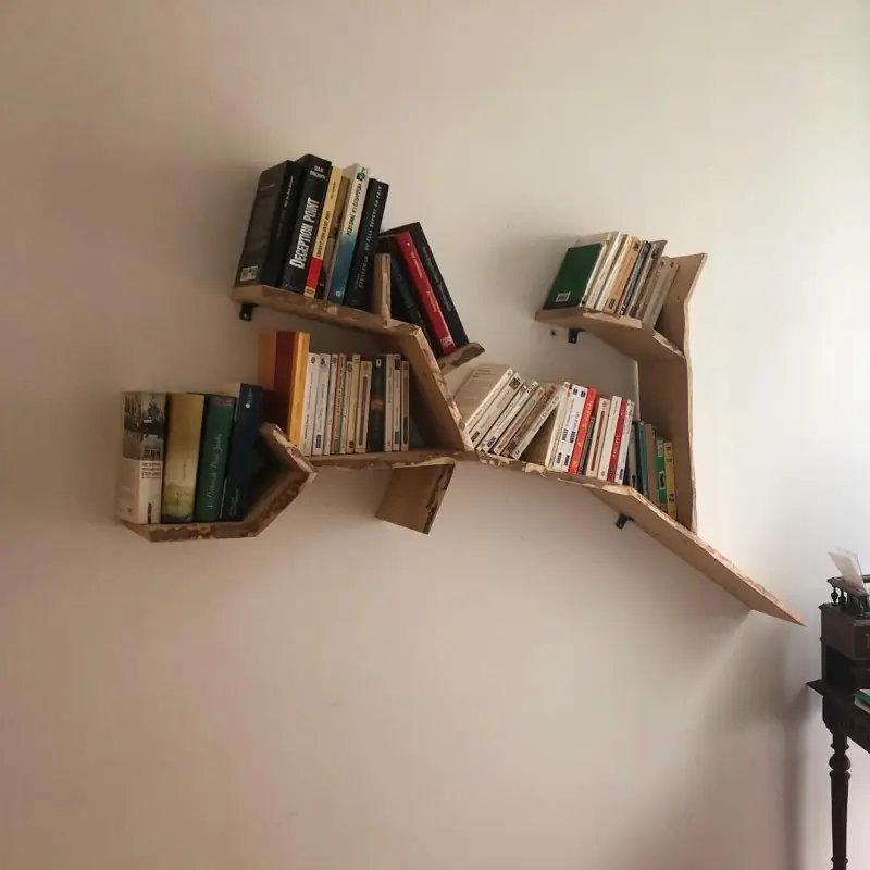 C’était pose des 2 bibliothèques « branche » et « dragon… — Mobilier Alliage Mobilier