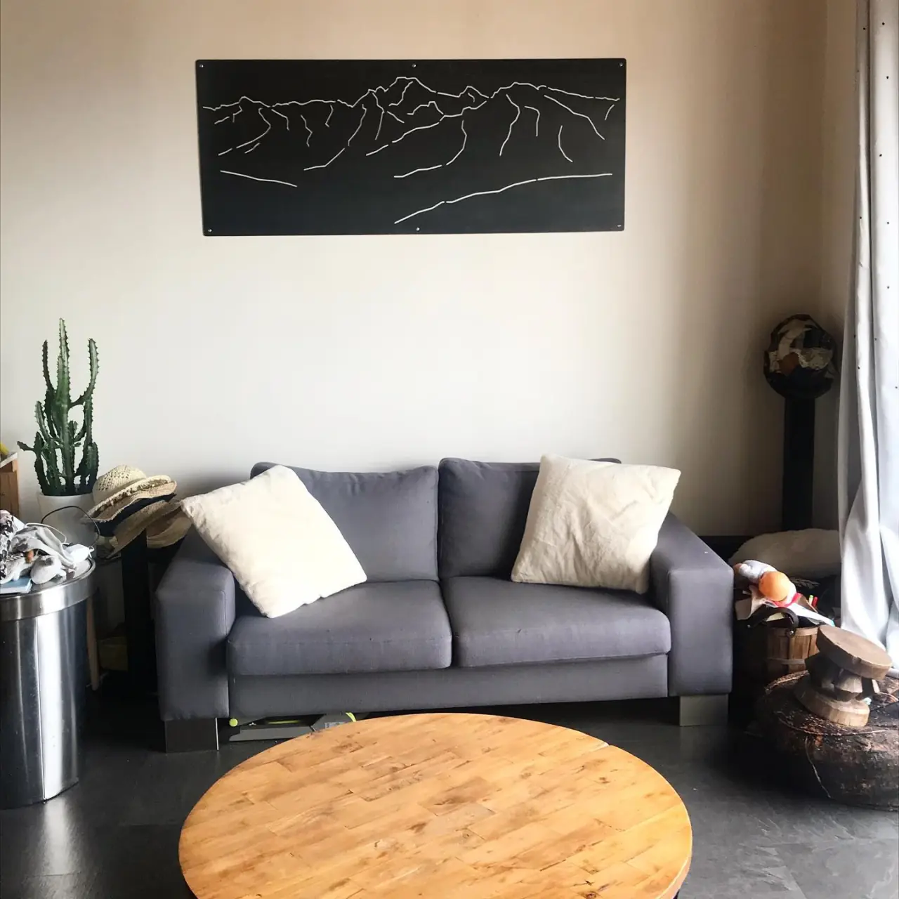 Chaîne de Belledonne découpée sur notre table plasma — Alliage Mobilier (1)