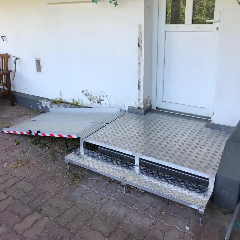Création d’un palier et mise en place d’une rampe en… — Autres réalisations Alliage Mobilier