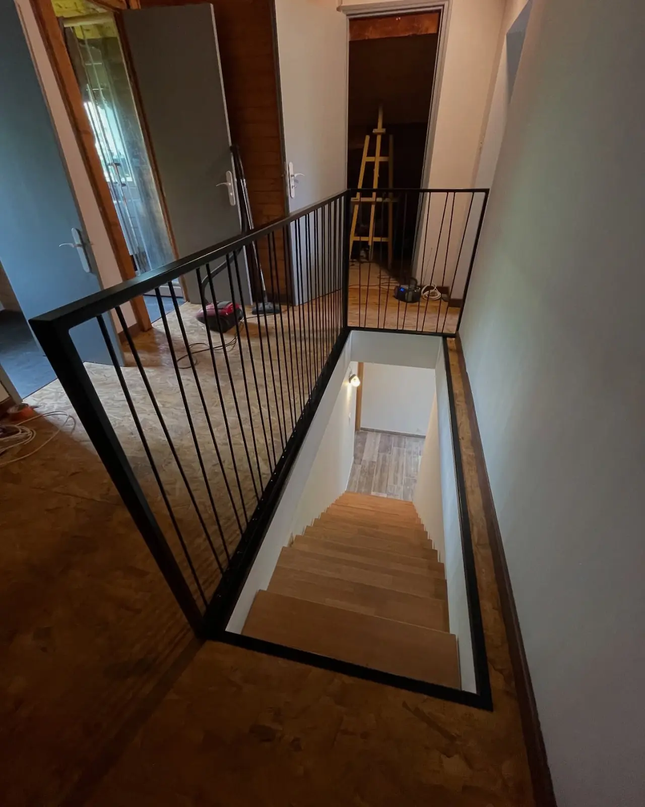 Escalier au style industriel chic — Alliage Mobilier (6)