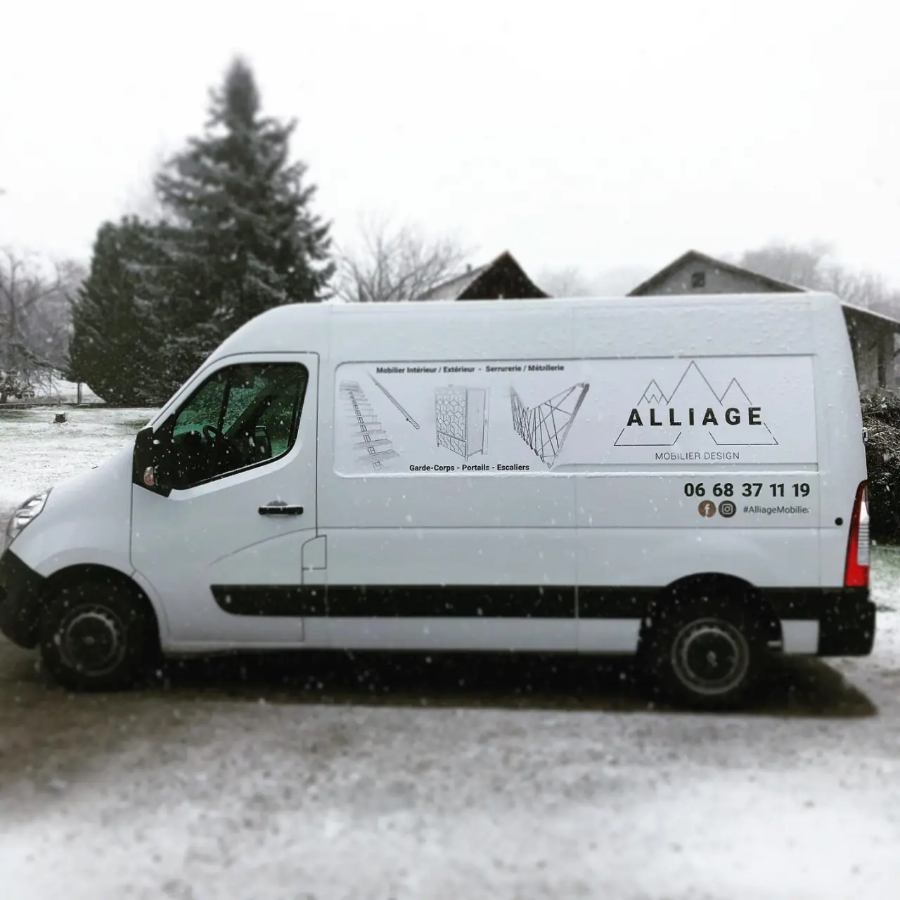 Flocage de notre nouveau camion et fin de semaine sous… — Alliage Mobilier (2)