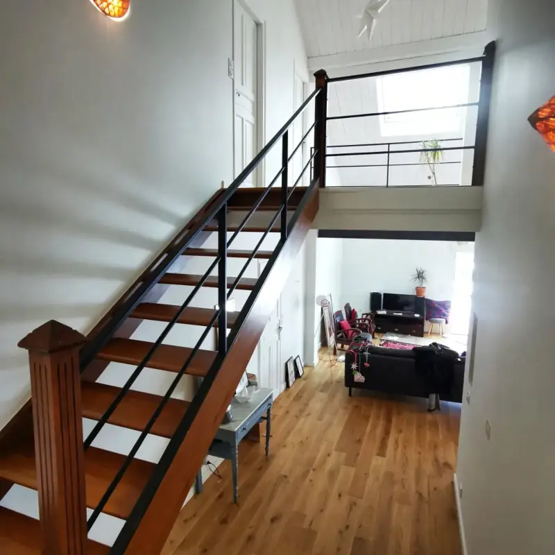 Garde corps acier pour remplacer une rembarde d'escalier… — Escaliers Alliage Mobilier