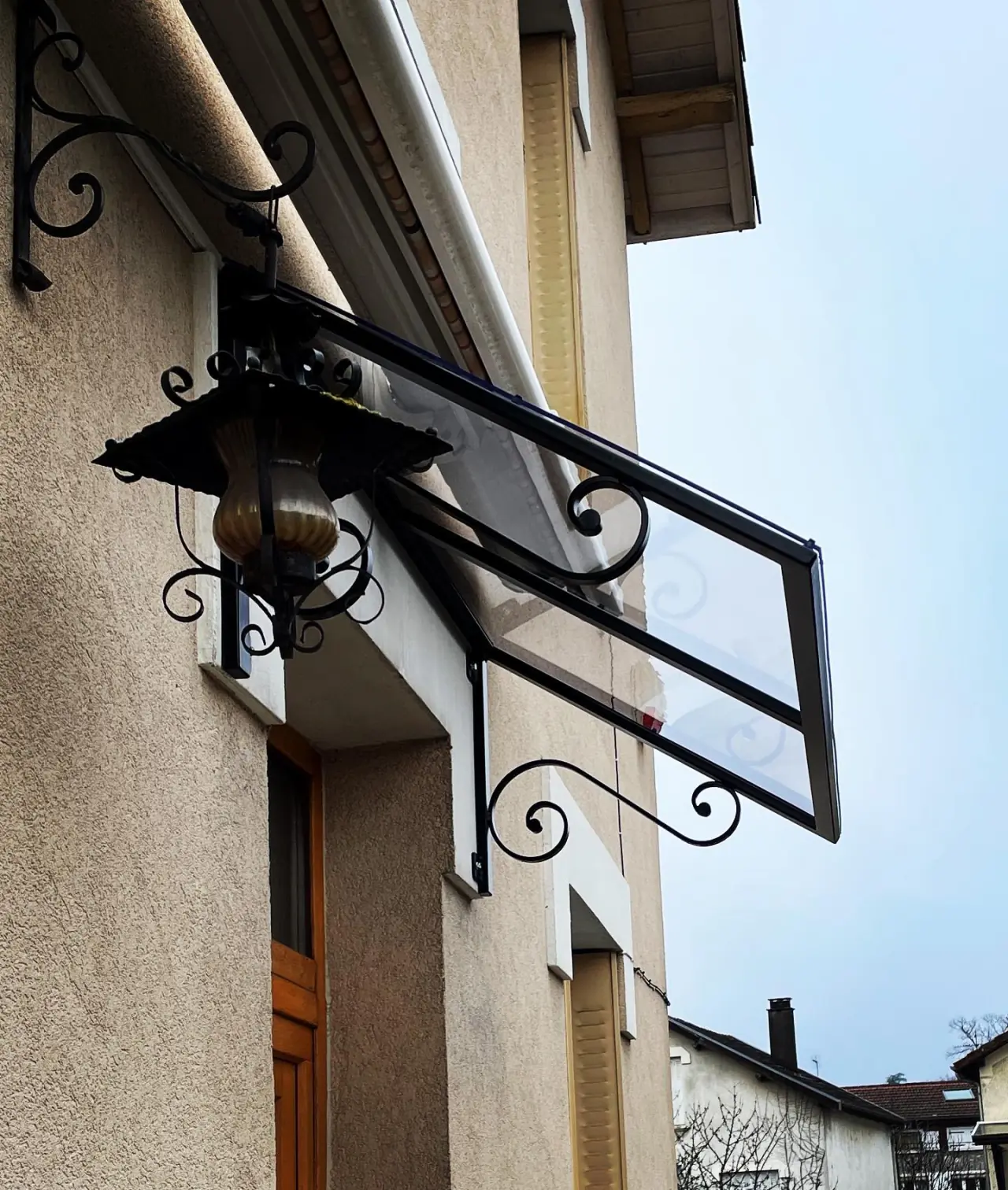 Marquise avec fer forgé sur-mesure avec une grande… — Alliage Mobilier (2)