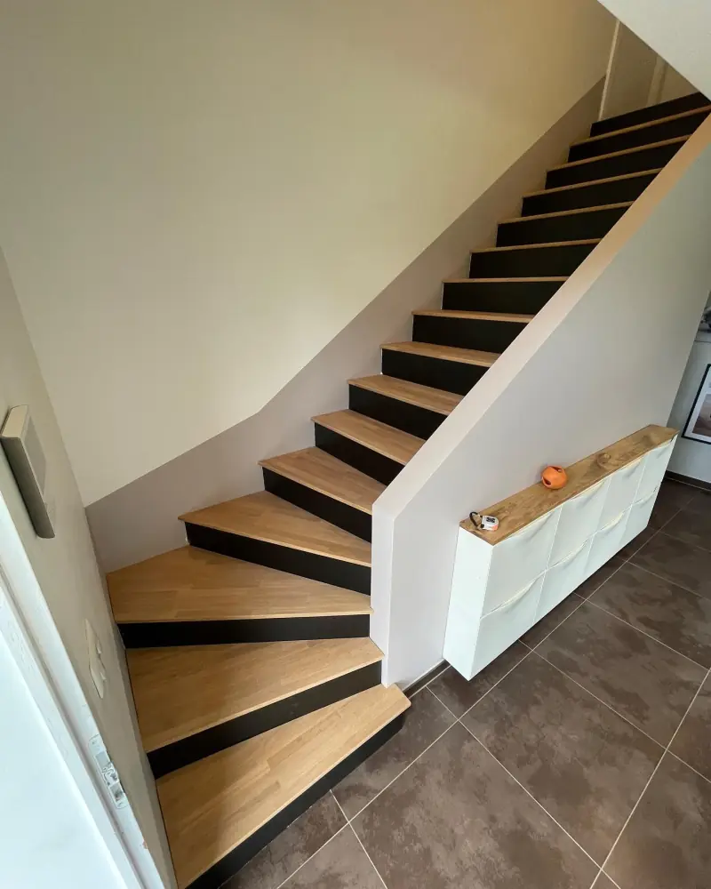 Nous avons réalisés l’habillage de cet escalier avec des… — Escaliers Alliage Mobilier