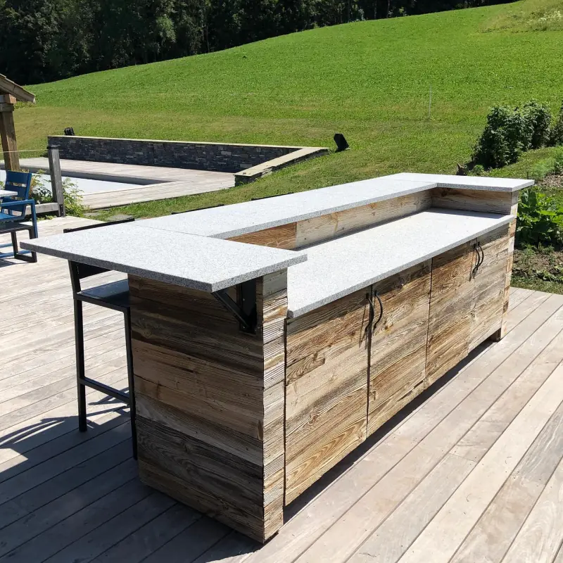 Nous vous avions déjà montré cet ensemble sous la neige — Mobilier Alliage Mobilier