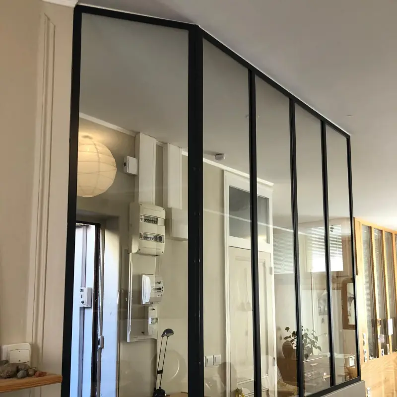Réalisation de 2 verrières sur mesure dans un… — Verrières Alliage Mobilier
