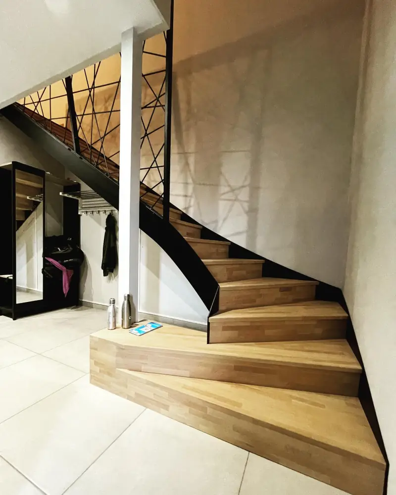 Remplacement d'un escalier traditionnel en bois et… — Escaliers Alliage Mobilier