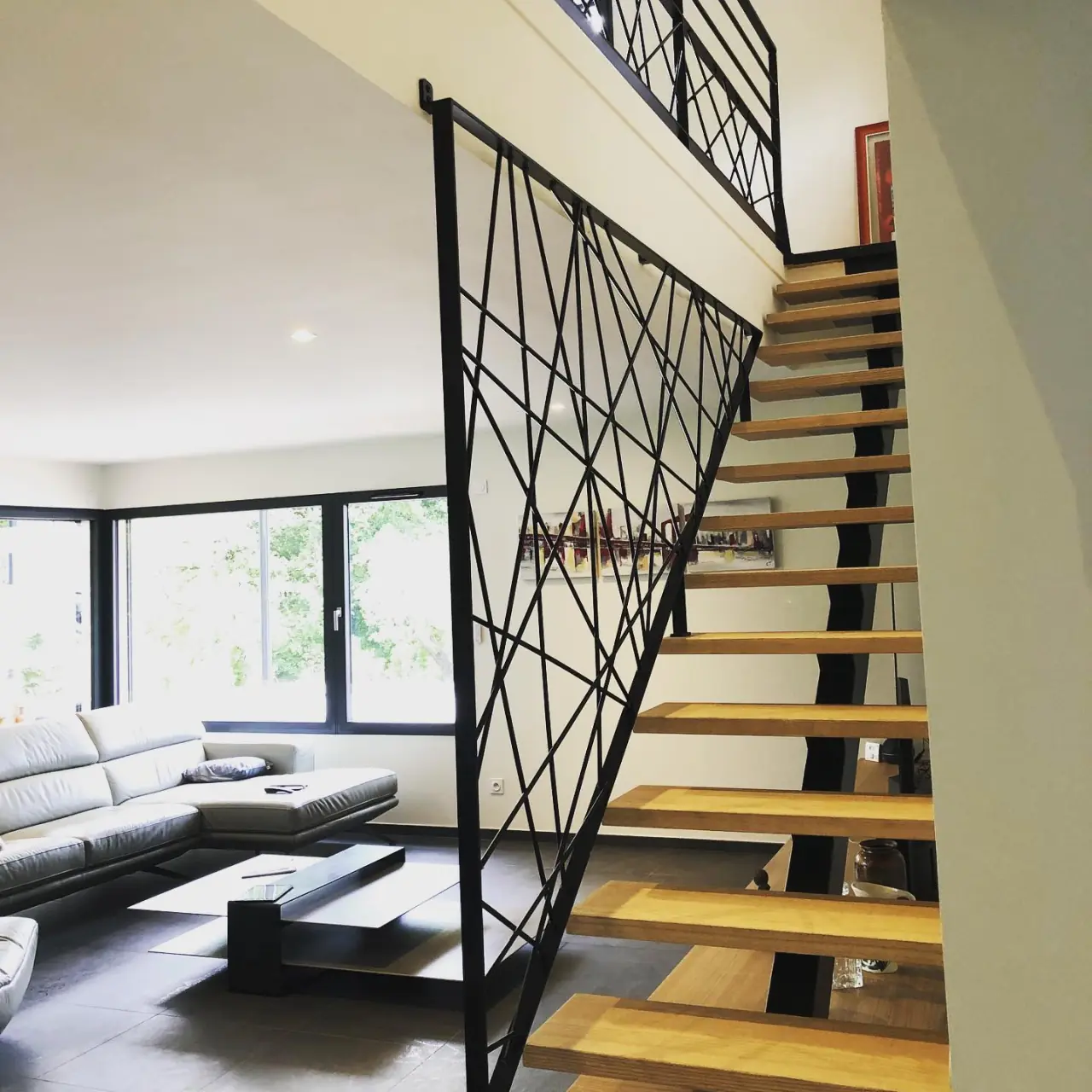 Sécurisation design d’un escalier, dans la continuité… — Alliage Mobilier (3)