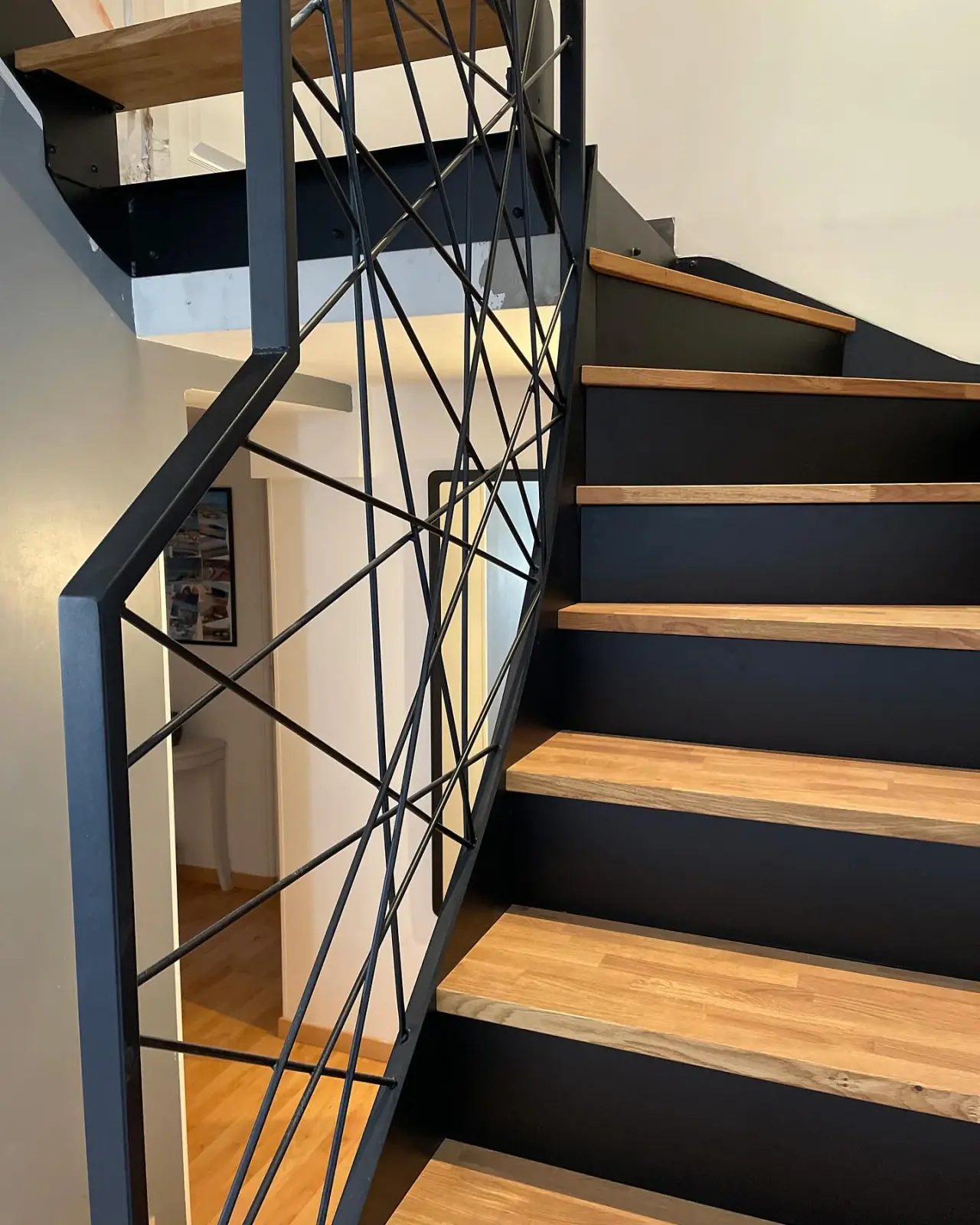 Très beau projet avec cet ensemble de 2 escaliers — Alliage Mobilier (1)
