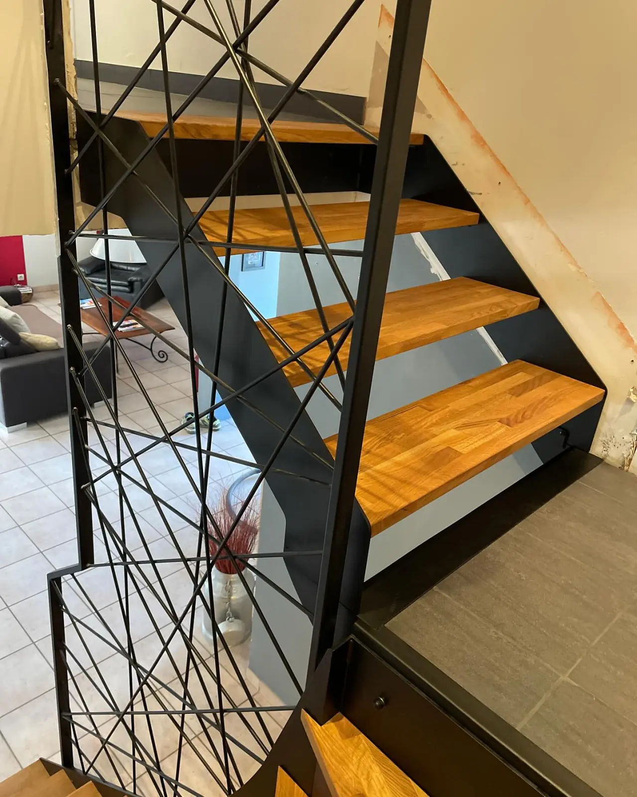 Très beau projet avec cet ensemble de 2 escaliers — Alliage Mobilier (5)